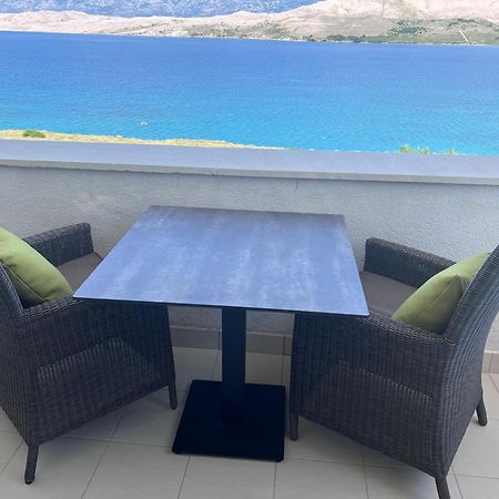 Studio Apartma Pag Blue Ocean 1 With Sea View Pag Town Bagian luar foto